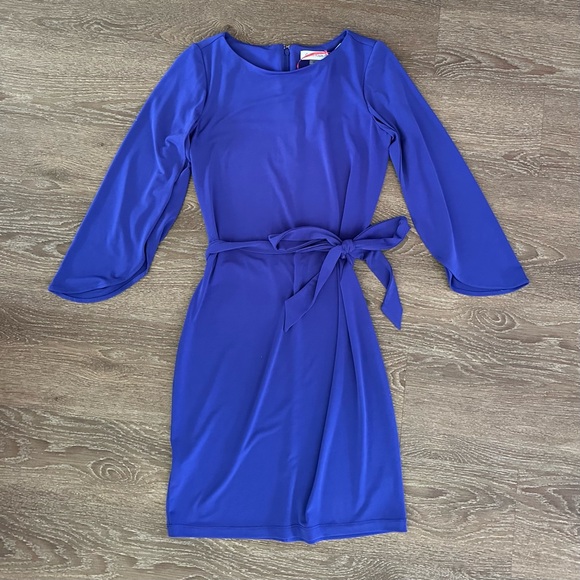 NEW Calvin Klein Belted Dress Marine Blue size 2 - Picture 6 of 6